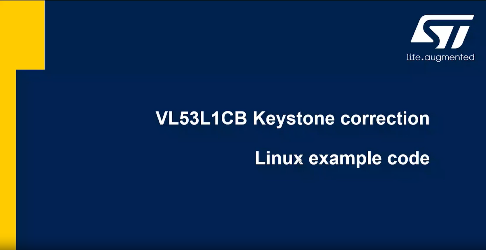 VL53L1CB -keystone 更正 linux示例代码介绍