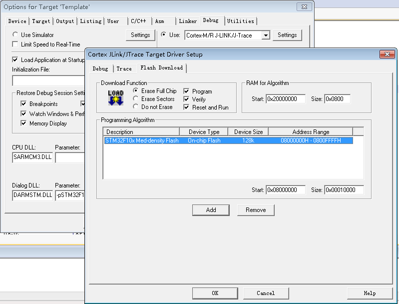 STM32éç½®5-J-Linkä¸è½½-ç¹å»Settings--2.png