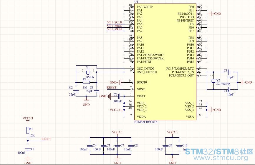 STM32F103C6æå°ç³»ç»1