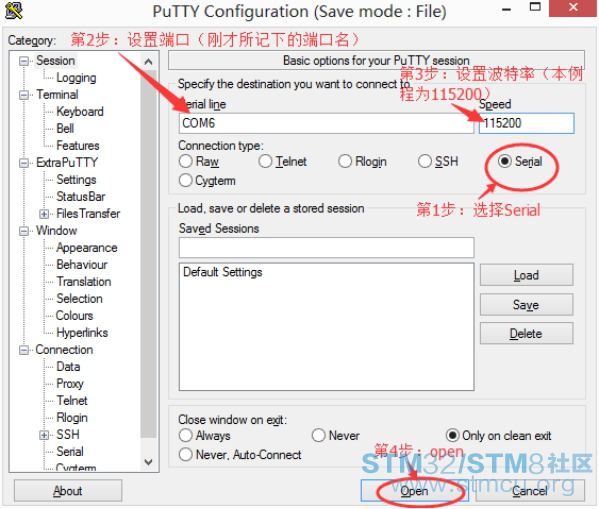 å¾14_5  PuTTYè½¯ä»¶è®¾ç½®ç¤ºæå¾ .png