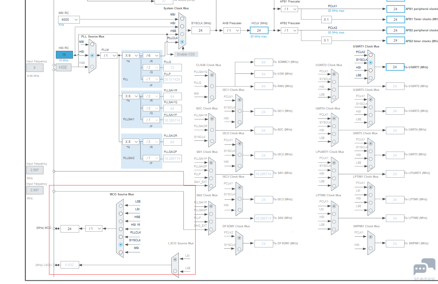 stm32l476 clock for uart.png stm32l476clockforuart.png