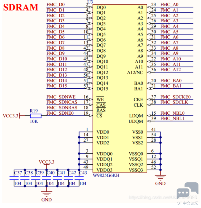 【经验分享】stm32cubemx之fmc同时挂载sdram（w9825g6kh）和tftlcd Stm32团队 St意法半导体中文论坛