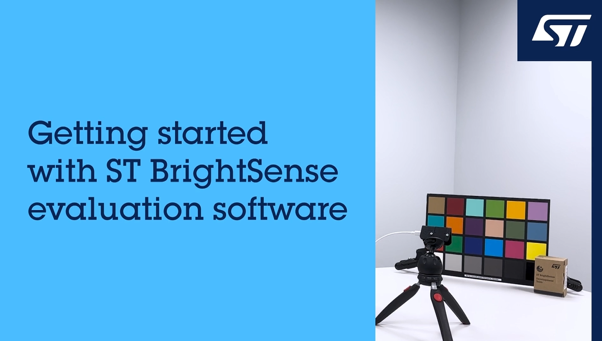 意法半导体BrightSense图像传感器开发套件 – 2 – 软件设置