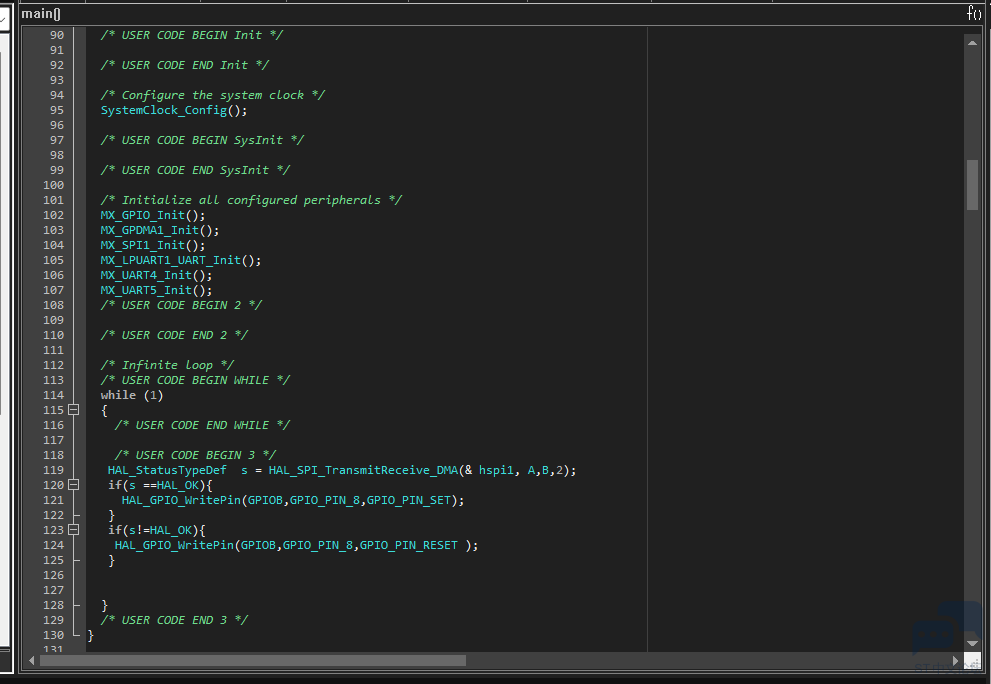 STM32H563 SPIDMA busy.PNG
