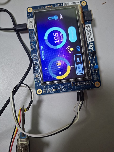 基于STM32H750-DK的车辆仪表